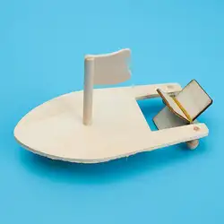DIY деревянная модель парусника Комплект Детская физическая научные эксперименты сборочный обучающий детский сад игрушки для светодиод