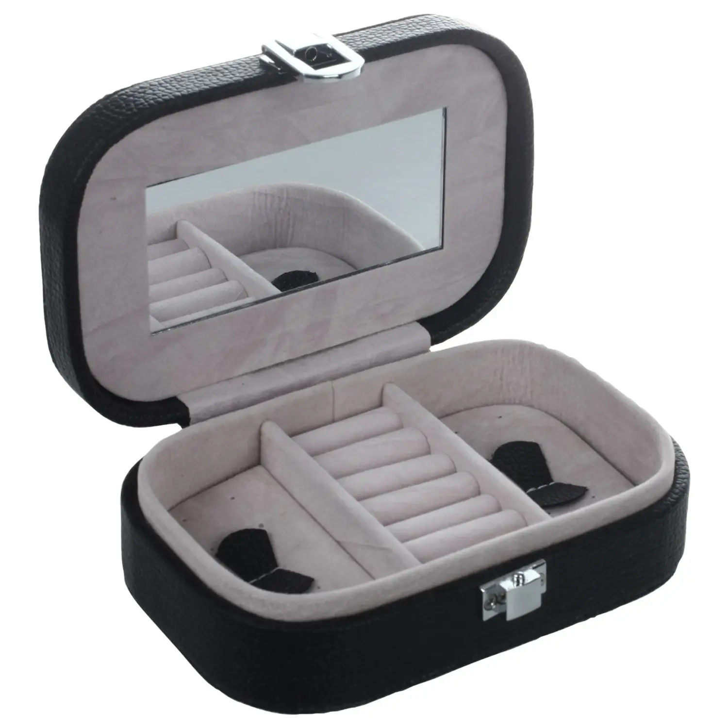 Mini Jewelry Organizer box PU leather jewelry box princess dressing birthday gift Earring & Ring collection Box