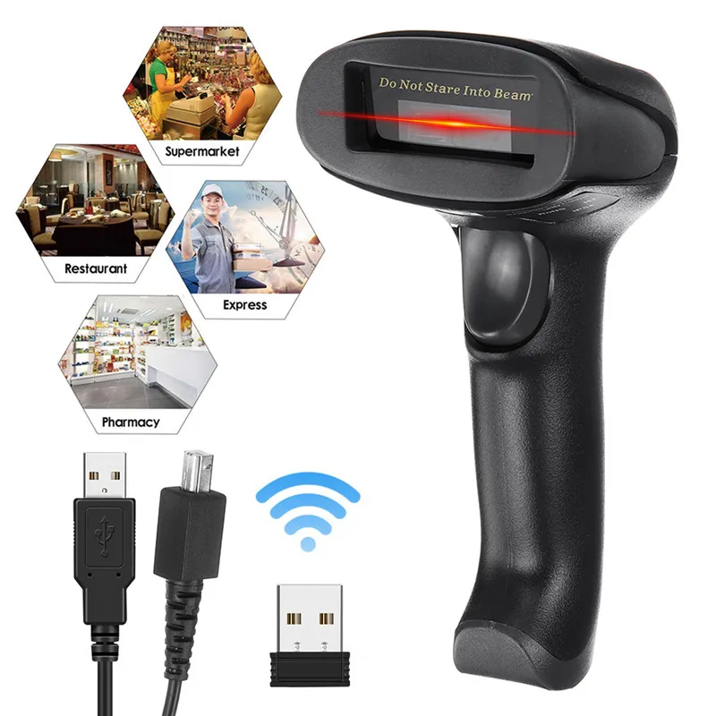 

NT-1900 wireless barcode reader One-dimensional scanner 2.4G High speed for Shopping supermarkets warehouses set