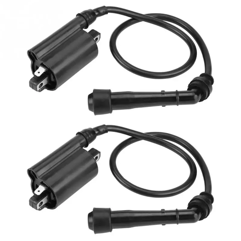 

2pcs Ignition Coil for KAWASAKI EX500 NINJA 500 500R 1987-2009 Motorcycle Ignition Accessory Black