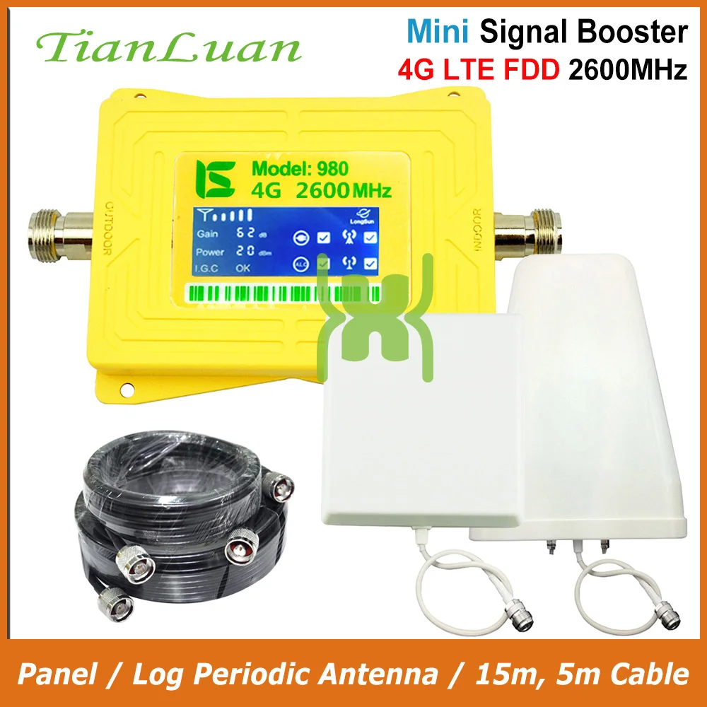 TianLuan мини Smart 4G FDD LTE 2600 МГц усилитель сигнала мобильного телефона повторитель с