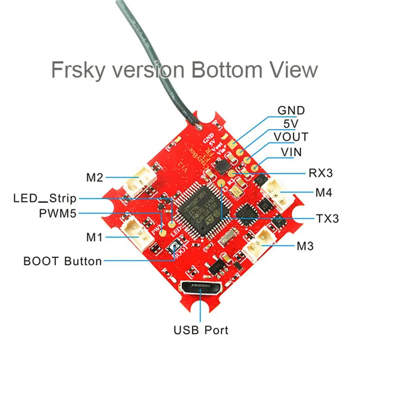 Бесщеточный контроллер полета Crazybee F3 1S встроенный 4 в 1 ESC OSD гальванометр Frsky Flysky