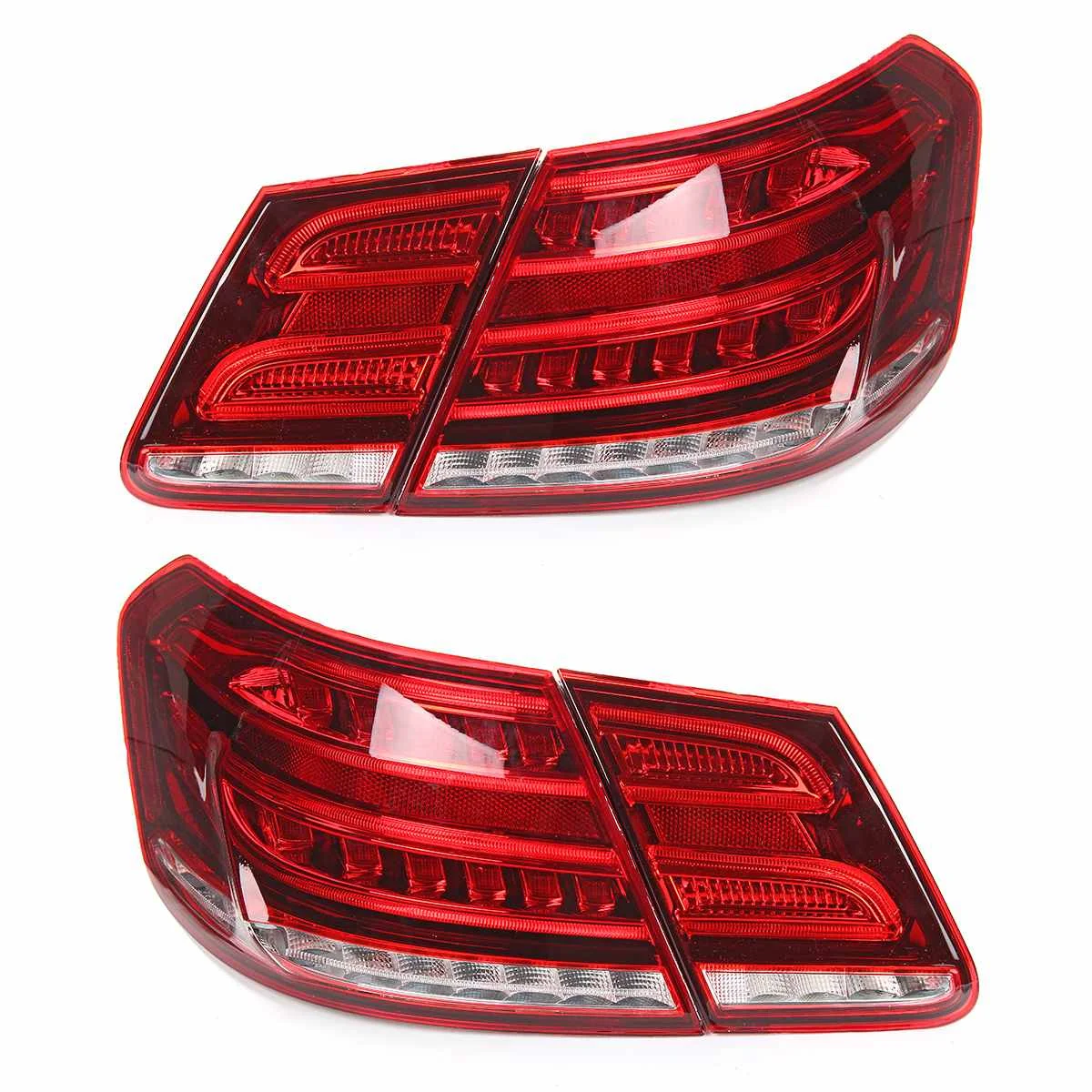  LED Tail Lights For Mercedes-Benz E Class W212 E350 E300 E250 E63 Sedan Lamps ABS 49x19cm Car Light - 32978432827