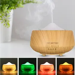 Ароматерапевтический аромат эфирного масла диффузор с древесины ароматерапия диффузор 7 цветов светодиодный свет для домашний