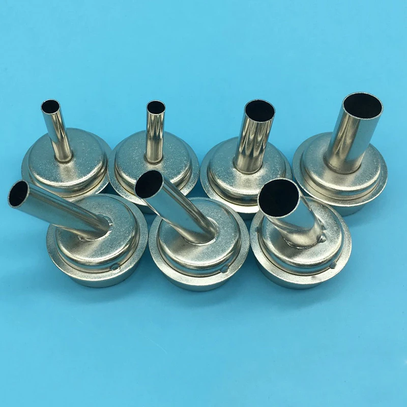 

7pcs/Set 45 Degree Bent Curved Nozzles + Straight Nozzles Rework BGA Nozzle for QUICK 861DW Soldering Station