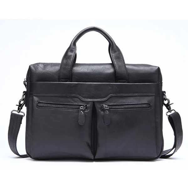 

Mva Handbag Shoulder Briefcase Leather Business Men'S Bag Leather Shoulder Bag