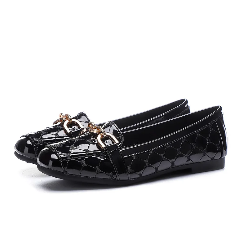 

Big Size Women Flats Candy Color Shoes Woman Loafers Square Toe Spring Leather Flat Casual Shoes Comfortable Plus Size 35-41