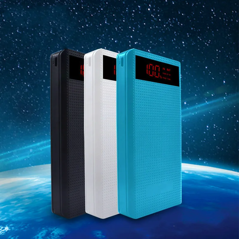 

Real 30000MAh Power Bank with LED Screen Display Dual USB Charging Power Bank External Battery Charger Cases Portable Sale