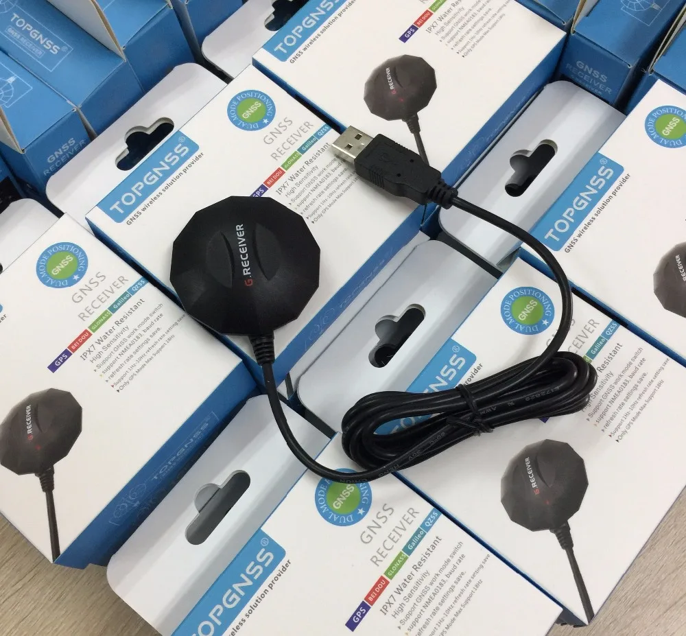 Ceny Kabel 1.5m USB GPS GPS BDS antena odbiorcza moduł protokół wyjściowy USB, kompatybilny zamiennik BU353S4