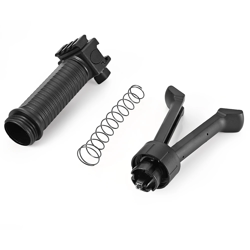 Тактические складные вертикальные выдвижные сошки Foregrip для Пикатинни Вивер