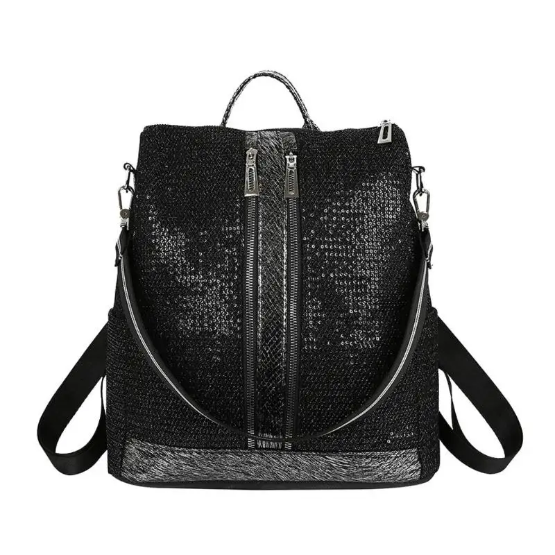 

2019 New Fashion Backpacks PU Leather Women's Backpack Leisure Travel Zipper Student Backpack College School Bag Travel Backpack