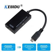 KEBIDU 1080 P HD HDMI Женский к Micro USB Мужской телефонный адаптер кабель для MHL устройства Адаптеры HDTV 5pin для samsung Galaxy HUAWEI