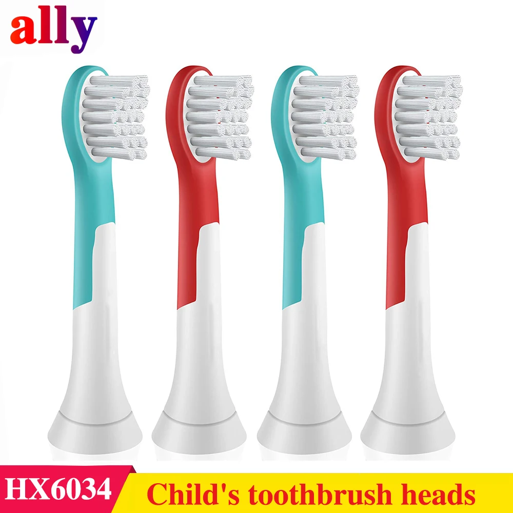

Premium Compact Replacement Child's Toothbrush Heads compatible with Philips Sonicare Kids HX6034 Electric toothbrush