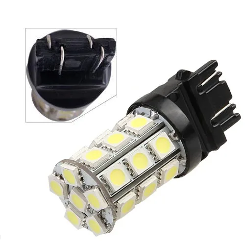 2 шт. T20 5050 SMD 27 светодиодный холодный белый Автомобильный задний