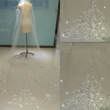 Размеры для возраста от 1 3 м собор туфли на шнурках для невесты свадебная фата белого цвета и цвета слоновой кости, стразы, украшенная сияющими блестками Фата невесты гребень