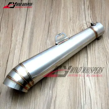 

51mm Motorcycle Stainless steel Behind exhaust pipe For Honda MSX125 monkey Suzuki Kawasaki Yamaha Racing scooter universal