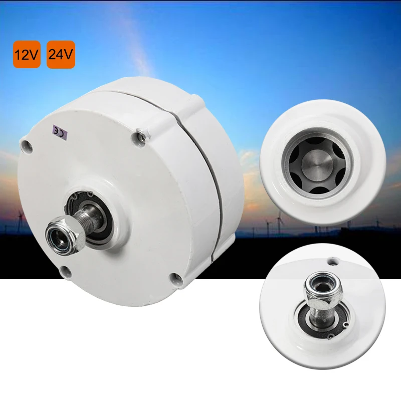Pmsg sem Escova Gerador de Energia Volts Faça Você Mesmo 600r – Min 3 Fase Eólica Elétrica Ímã Permanente Gerador Alternador Motor 200w 12 v 24