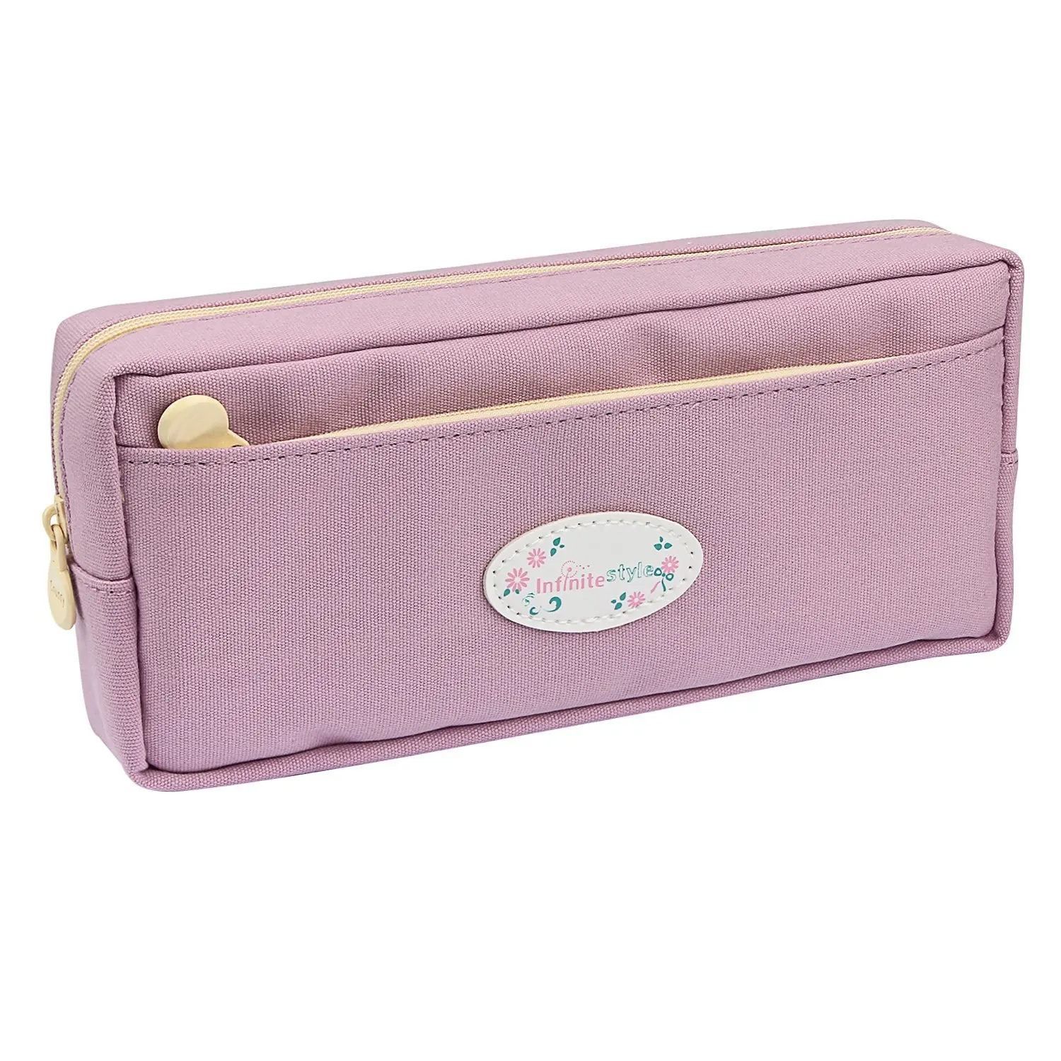 

Students Super Large Capacity Canvas Pencil Case Pen Bag Pouch Stationary Case Makeup Cosmetic Bag