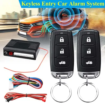 

Universal One-Way Car Alarm Vehicle System Protection Security System Keyless Entry Siren + 2 Remote Control Burglar
