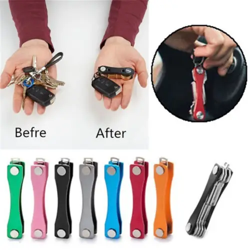 

Hot Key Smart Holder Aluminium Alloy Portachiavi Organizer Chiavi Campeggio Multifunzione Strumento