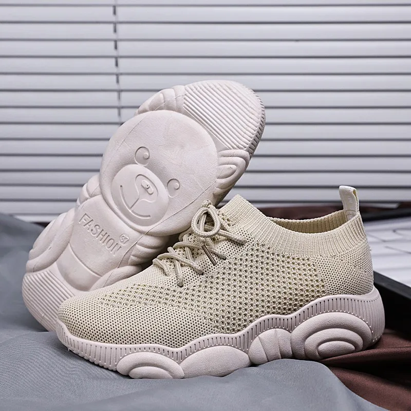 

Woman Casual Weaving Fashion Women's Shoes Walking Flats Women Loafers Breathable Mesh Lovers Shoes Large Size Tenis Feminino