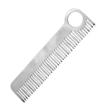 

1 Pc Portable Stainless Steel Hair Combs EDC Gear Pocket Comb Tools Health Care Unisex Travel Tools For Women Men Wholesale
