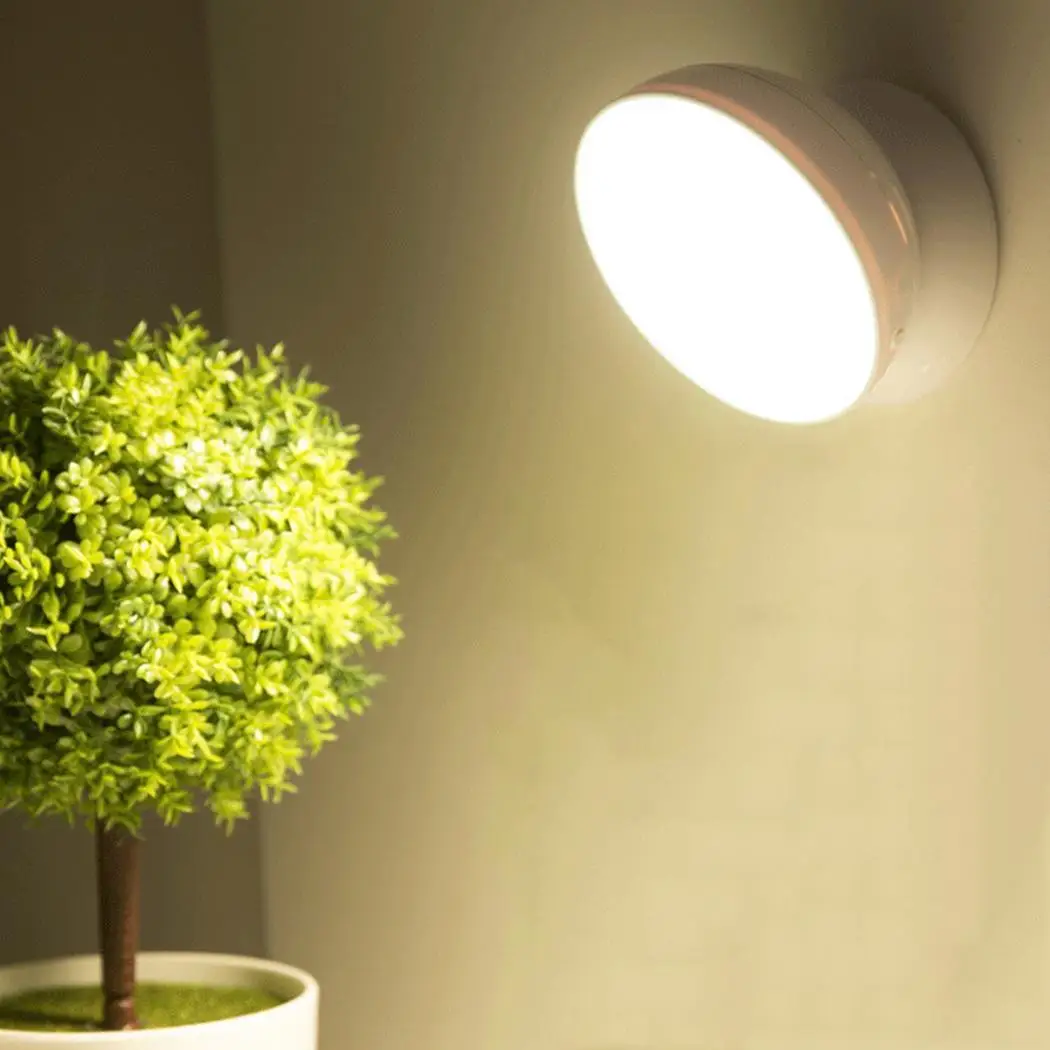 

Practical Rechargeable 360 Degree Rotation LED Home Sensor USB Cable 45LM 1.5W Light Night 50000h light 3-5m