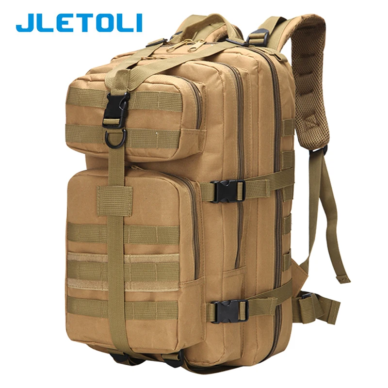 

JLETOLI Men Tactical Backpack Army Fan Outdoor Hiking Backpack Waterproof Camouflage Bag Travel Backpack Hunting Backpack 35L