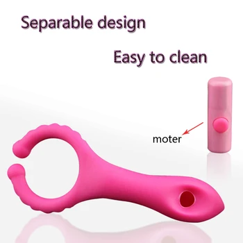 G Spot Vibrating Female Mastuburator Nipple Clip Masturbate Vibrator Silicone Sex Toys For Women Couple Adult Product 4