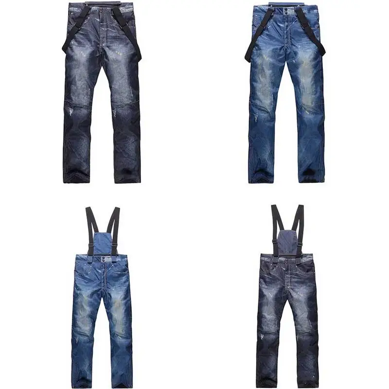 denim ski pants womens