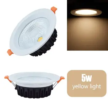 

5/10W 85-265V COB LED Downlight Ceiling Recessed Spot Light Energy Saving Indoor Lamp Bedside Room Bedroom Wall Lamps