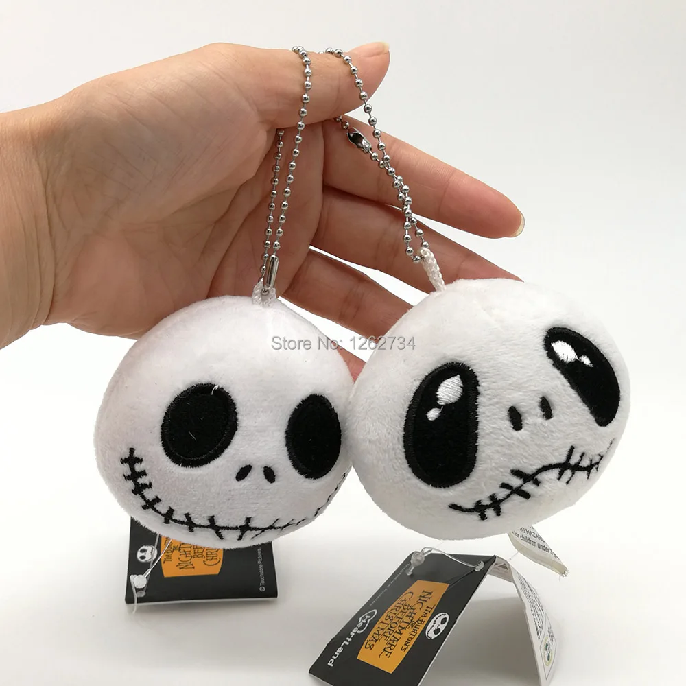 

Nightmare Before Christmas Jack 3" 7CM Keychain Pendant Plush Doll Soft Kids Gift Figure PCXB