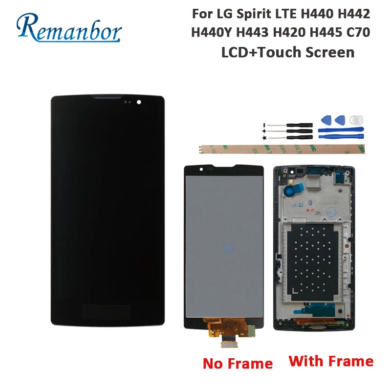 

Remanbor For LG Spirit LTE H440 H442 H440Y H443 H420 H445 C70 LCD Display And Touch Screen Perfect Repair Parts Digital +Tools