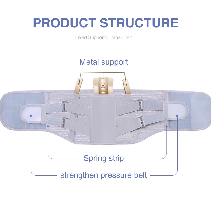Lumbar Support Belt Lumbars Spine Adjustable Elastic Fix Belt Lumbar Disc Herniation Waist Muscle Strain Relief Waist Back Pain