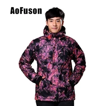 Профессиональная куртка для катания на лыжах и сноуборде, ветрозащитная Водонепроницаемая теплая походная одежда, пальто, дышащая куртка с капюшоном для катания на лыжах, мужская верхняя одежда