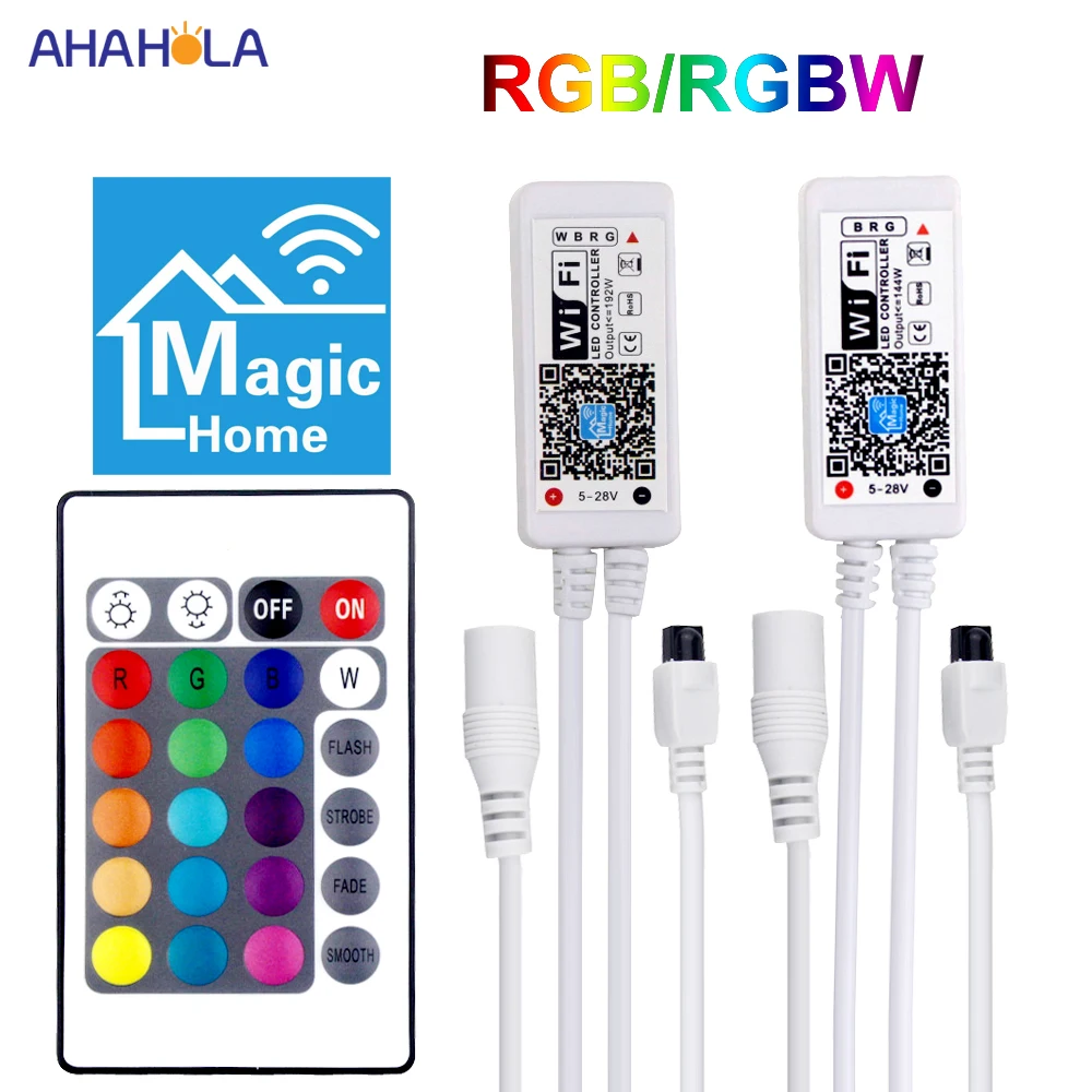 

Magic Home WIFI Led Controller for Led Strip Bluetooth Music RGBW RGB Controller Led Wifi RGB RGBW Controller