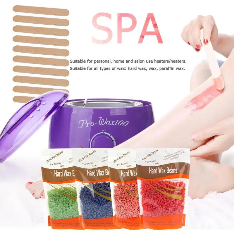 

Large Capacity 500CC Wax Heater Warmer SPA Hand Epilator Feet Paraffin Wax Machine With 4x100g Wax Bean Body Hair Removal Tool
