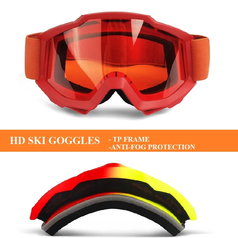 تزلج نظارات مزدوجة طبقات UV400 مكافحة الضباب كبيرة قناع للتزلج نظارات التزلج الثلوج على الجليد نظارات تزلج نظارات مزدوجة طبقات UV400 مكافحة الضباب كبيرة قناع للتزلج نظارات التزلج الثلوج على الجليد نظارات