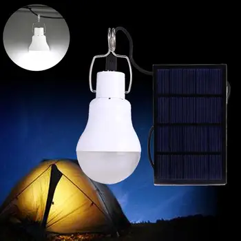 

S-1200 15W 130LM Portable LED Bulb Garden Solar Powered Light Charged Solar Energy Ideal Lamp Camping Tent Fishing Lamp