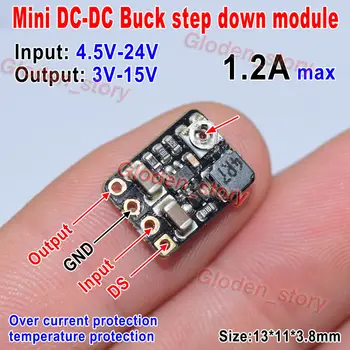 

dykb MP2359 MINI DC-DC Buck Step-down Converter Voltage Regulator 4.5V-24V to 3V 3.3V 5V 9V 12V Adjustable Power LED drive