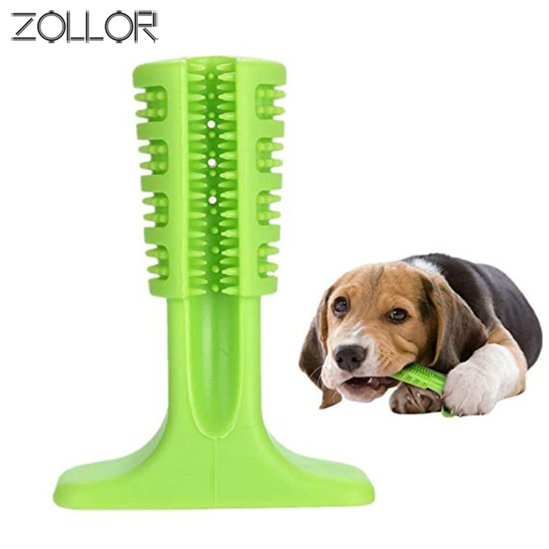 

ZOLLOR Dog Toys Tooth Brush Bite Resistant Pet Chew Remove Bad Breath Cleaning Tooth For Small Puppy Accessories Safe non-toxic