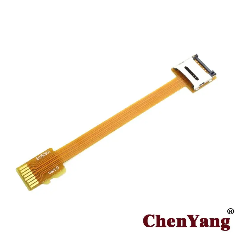

CY Micro SD TF Memory Card Kit Male to Female Extension Soft Flat FPC Cable Extender 10cm