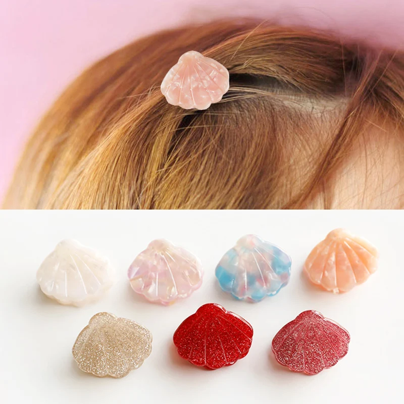 

Acrylic Hair Accessrioes Hair Claw Hair Clip Cute Hairpin Shell Glitter Women Shiny Barrettes