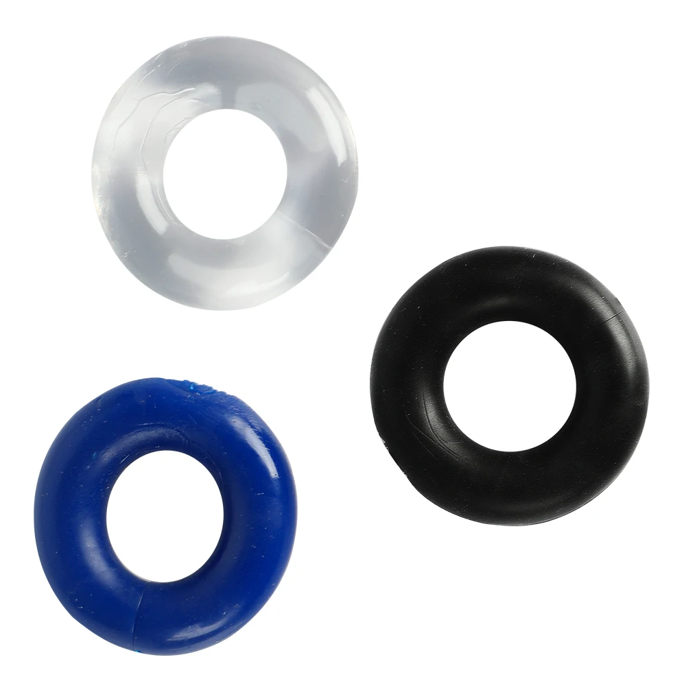 Male Sex Toys Silicone Delay Ring 3pcs Stretchy Stay Hard Beaded Cockring Penis Enhancer Ring Delay Ejaculation Penis Trainer For Men Sex Toys Male Adult Products