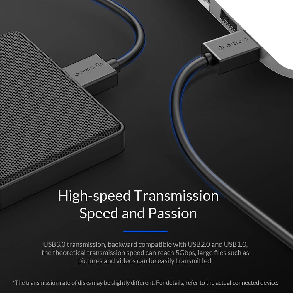 Высокоскоростной кабель передачи данных ORICO USB 3 0 Micro B на Type A для внешних жестких