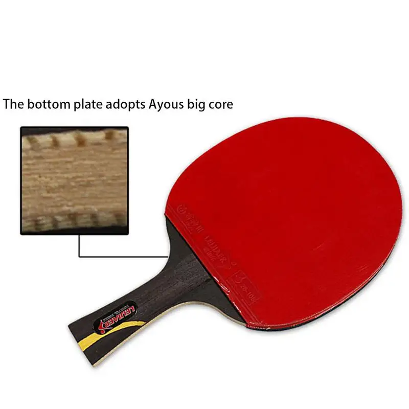في الهواء الطلق المطاط مضرب ترابيزة تنس قصيرة مضرب مع تنس طاولة داخلي التدريب المنافسة المهنية بات