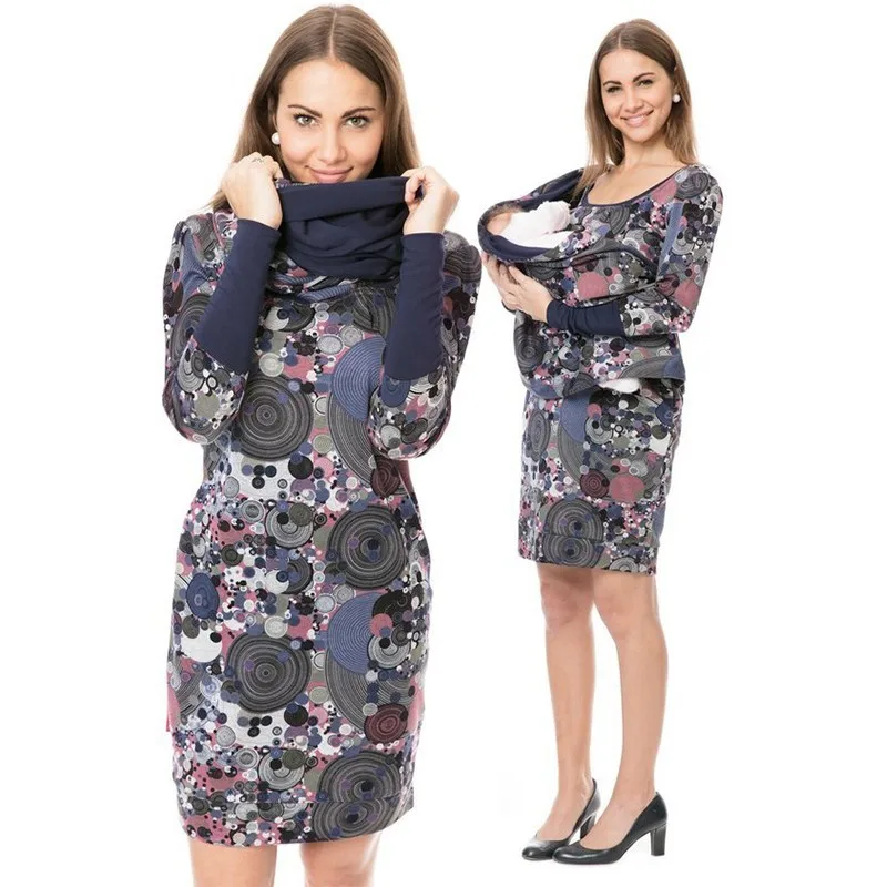 

2018 New Autumn Maternity Dress Plus Size Clothes For Pregnant Women Winter Clothing For Pregnancy Vestidos Roupa Gestante