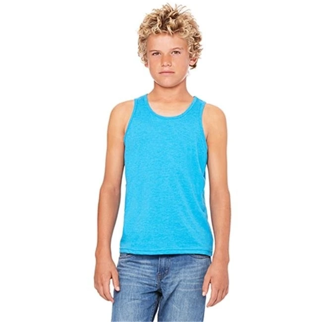 Bella 3480Y Youth Jersey Tank - Neon Blue YL | Мужская одежда