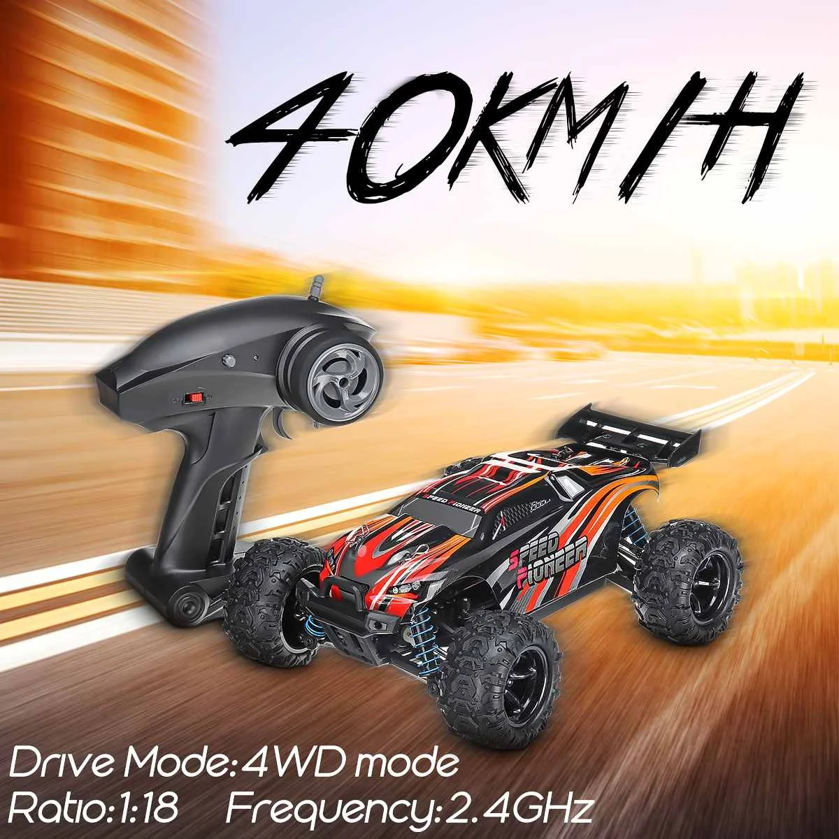 

RC Car 40KM/H 2.4ghz 1:18 4WD Remote Control High Speed Truck Electric Truck OffRoad Vehicle 4x4 Driving Car Vehicle Toy