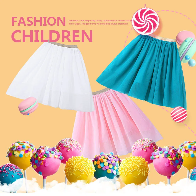 

New Fashion Girls Birthday Outfit Children Skirts Girls Tutu Skirts Kids Baby Fluffy Pettiskirts Puffy Tulle Skirt For Girl